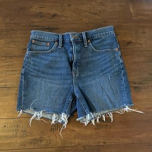Madewell High-Rise Denim Shorts Size 29